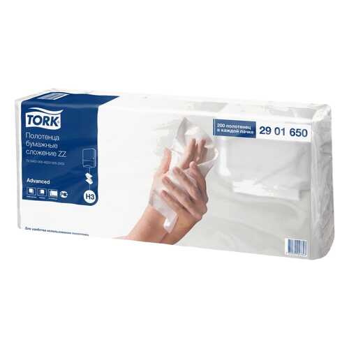 Полотенце листовое tork advanced singlefold сложения zz, 2 слоя, 5*200шт в Зара Хоум