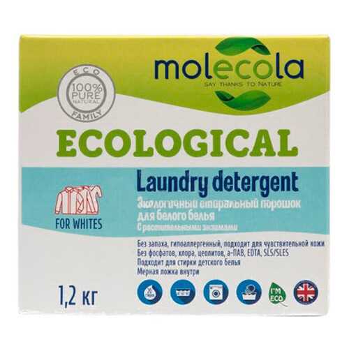 Порошок для стирки Molecola для белого белья 1.2 кг в Зара Хоум