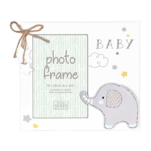 Фоторамка Innova PI09979 10x15 Baby Glitter Elephant белая в Зара Хоум