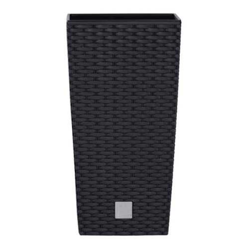 Кашпо для цветов Prosperplast 21/49 л Rato square, антрацит, 2 пр, DRTS325-S433 в Зара Хоум