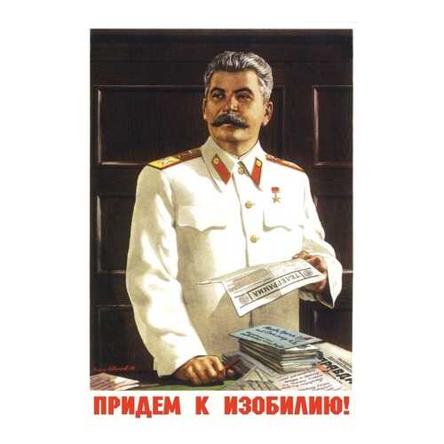 Плакат СТ-Диалог Придем к изобилию!, СОВ-203, лам.бумага, 40х60 см в Зара Хоум