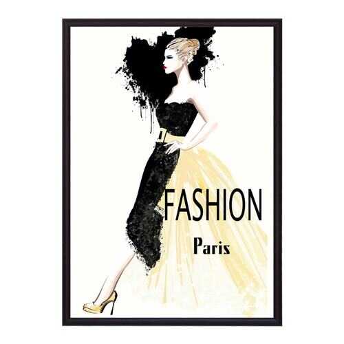 Постер в рамке Fashion Paris 30х40 см в Зара Хоум
