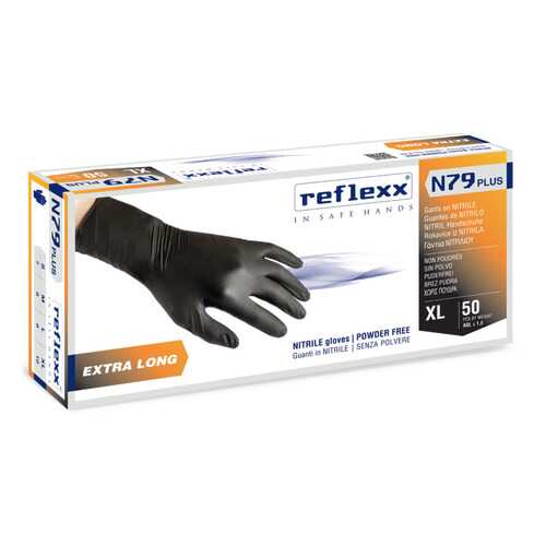 Одноразовые перчатки химостойкие сверхдлинные 30см Reflexx XL Plus 7,7 г 0,14 мм. в Зара Хоум
