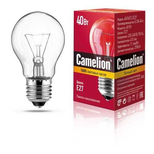 Лампа накаливания Camelion 40 Вт. E27 в Зара Хоум