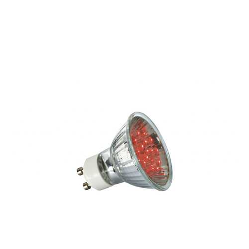 Лампа рефлекторная светодиодная LED, красный 1W GU 10 28007 в Зара Хоум