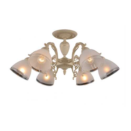 Люстра 6 x E14, 40W, белое золото, Natali Kovaltseva 79010/6C BEIGE GOLD в Зара Хоум