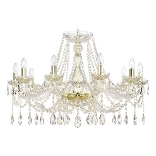 Люстра хрустальная 107/10/300 G Bohemia Ivele Crystal в Зара Хоум