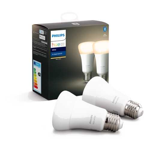 Умные светодиодные лампы Philips Hue White Bluetooth E27 2 шт (8718696785270) в Зара Хоум