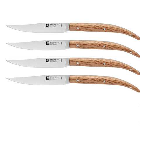 Набор ножей для стейка ZWILLING Steak sets 4шт, дуб в Зара Хоум