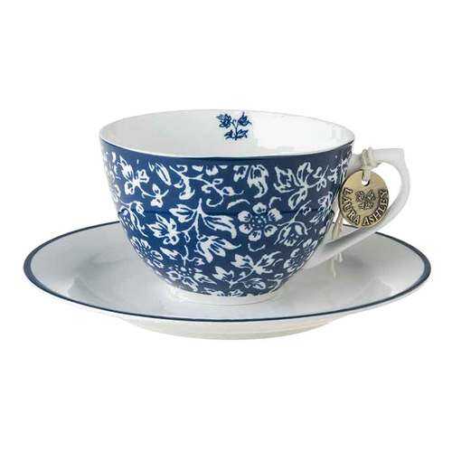 Чашка с блюдцем Laura Ashley Blueprint 260мл Sweet Allysum в Зара Хоум
