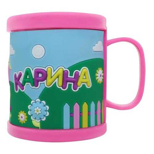 Детская кружка 3D Be Happy с именем Карина в Зара Хоум