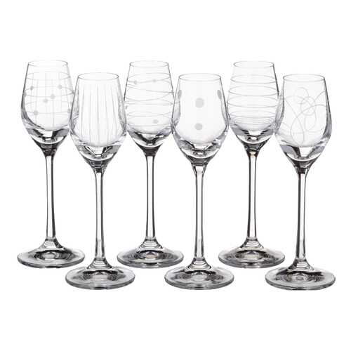 Набор рюмок Bohemia Crystal виола микс 60 мл 6шт в Зара Хоум